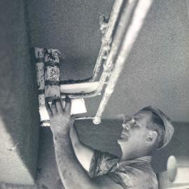 Head Office Building - January 1963-January 1965 - Lagging Fan Coil Pipes 18th floor - 5 December 1963
