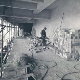 Head Office Building - January 1963-January 1965 - Looking east long shooting gallery, Martin Place frontage of 19th floor - 9 October 1963