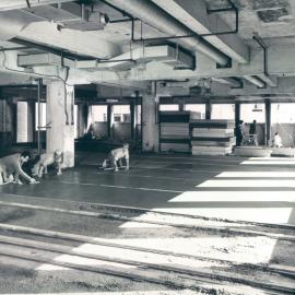 Head Office Building - January 1963-January 1965 - Screeding 4th floor, Note 3 channel floor ducts in position - 5 July 1963