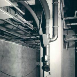 Head Office Building - January 1963-January 1965 - First pneumatic tube outlet, 2nd basement - 5 July 1963