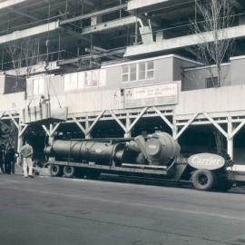 Head Office Building - January 1963-January 1965 - Delivering compressor for installation on 16th floor - 1 July 1963
