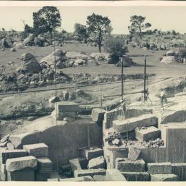 Head Office Building - January 1963-January 1965 - Section of quarry  - known as Black Hill, as all the stone mined in this area is Black Granite - 2 January 1963