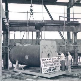 Head Office Building - January 1963-January 1965 - Installation of boiler, 17th floor - 21 March 1963