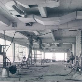 New Head Office Building - June 1960-January 1963 - Installing air conditioning ducts, 10th floor - 31 January 1963