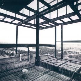 New Head Office Building - June 1960-January 1963 - Looking north east from south west corner of squash courts, 17th floor - 10 January 1963