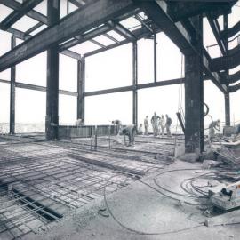New Head Office Building - June 1960-January 1963 - 17th floor squash courts, looking south east - 10 January 1963
