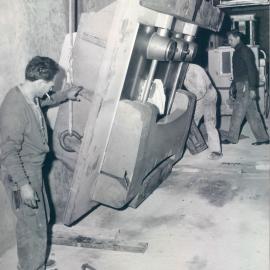 New Head Office Building - June 1960-January 1963 - Delivering strongroom doors - Weekend 6-7 October 1962