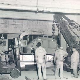 New Head Office Building - June 1960-January 1963 - Delivering strongroom doors - Weekend 6-7 October 1962