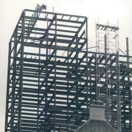 New Head Office Building - June 1960-January 1963 - Flag hoisted at highest point of steelwork - 2 October 1962