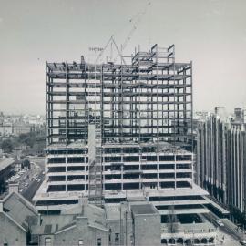 New Head Office Building - June 1960-January 1963 - Northern face of building showing formwork being erected at 8th floor - 6 September 1962