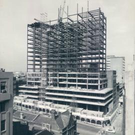 New Head Office Building - June 1960-January 1963 - Northern face, concrete poured to 6th floor - 24 August 1962