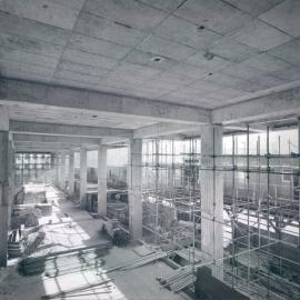 New Head Office Building - June 1960-January 1963 - Ground floor Banking Chamber from Macquarie Street end of Mezzanine floor - 29 June 1962