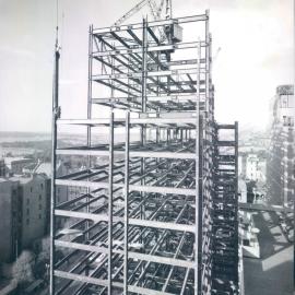 New Head Office Building - June 1960-January 1963 - View from Ansett/ANA Building, Phillip Street, level with 10th floor Reserve Bank Building - 14 June 1962