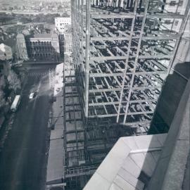 New Head Office Building - June 1960-January 1963 - View from APA Building, level with 10th floor of Reserve Bank Building - 14 June 1962