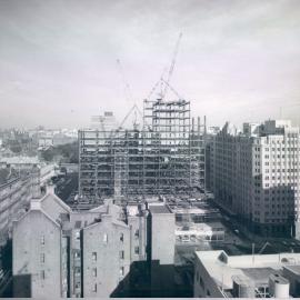 New Head Office Building - June 1960-January 1963 - Northern elevation showing cranes operating at 11th and 15th floor levels - 14 June 1962