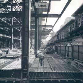 New Head Office Building - June 1960-January 1963 - Forecourt from Macquarie Street end - 12 April 1962