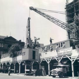 New Head Office Building - June 1960-January 1963 - New 5 ton crane being delivered to site - 18 January 1962