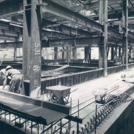 New Head Office Building - June 1960-January 1963 - View from north east corner of 2nd Basement floor level - 4 January 1962