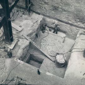 New Head Office Building - June 1960-January 1963 - Lift pit No. 7 - Last excavation to be made - 4 January 1962
