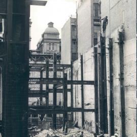 New Head Office Building - June 1960-January 1963 - Steel girder being delivered to site prior to Christmas recess - 14 December 1961