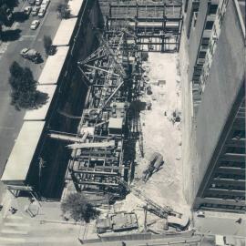 New Head Office Building - June 1960-January 1963 - From APA Building showing ramp almost completely removed - 8 December 1961