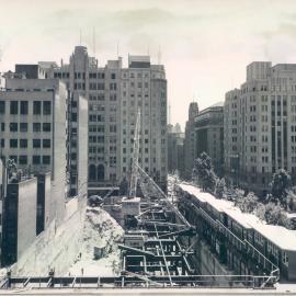 New Head Office Building - June 1960-January 1963 - Looking west from Macquarie Street - 8 December 1961