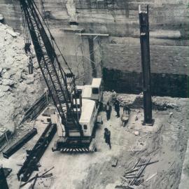 New Head Office Building - June 1960-January 1963 - Erection of first column section - 16 October 1961
