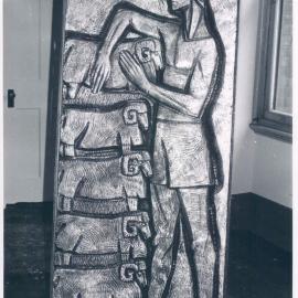 Head Office - 65 Martin Place - Sculpture, Mural & Formal Garden Competition (1959-) from file SRP-a-91 - Janos Kanko, Minto, NSW - c.1962