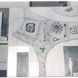 Head Office - 65 Martin Place - Sculpture, Mural & Formal Garden Competition (1959-)  from file SRP-a-91 - Herbert Flugelman, Oyster Bay NSW - c.1962