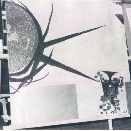 Head Office - 65 Martin Place - Sculpture, Mural & Formal Garden Competition (1959-) from file SRP-a-91 - Phyl Waterhouse - c.1962