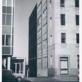 Premises - Branches - Perth - Street Scenes & Buildings - St Georges Terrace - Lane Between MLC (left) and Mercantile Mutual Building - 22 May 1962