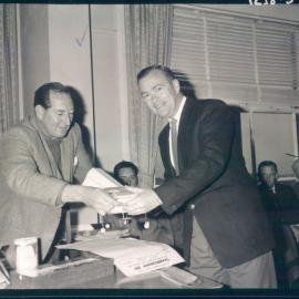 Staff - Sport, Hobbies & Culture - Head Office - Moss Parker & Dal Turner - Reserve Bank Golf Club Championship Day - NSW Golf Club - August 1964
