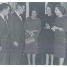 Staff - Social Functions - Head Office - (1960-1969) - Staff Christmas Party - Includes Jack Wright - Marj McLachlin, Peg Cartwell, Rhona Shaw - December 1963