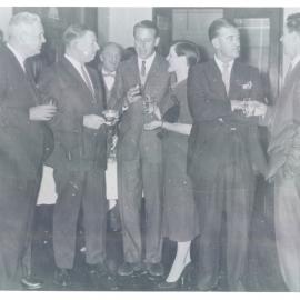 Staff - Social Functions - Head Office - (1960-1969) - Staff Christmas Party - Including Jim Lamond, Nancy Smith, Bill Moffat (Chauffeur) Ted Mooney - December 1963