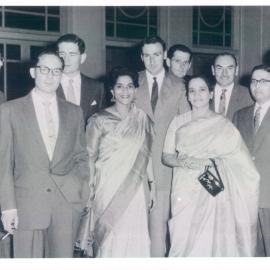 Bank's Functions etc - External Courses - 3rd SEANZA Central Banking Course - Australia Day reception at Taj Mahal Hotel, Bombay - RBA Staff RA Johnston and JR Thomas - January 1960