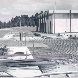 Premises - Branches - Canberra - RBA - First Floor Steelwork from North-West - January 1964