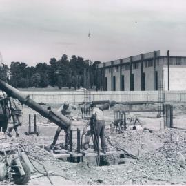 Premises - Branches - Canberra - RBA - Pouring Concrete in Column 17 - November 1963