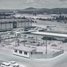 Premises - Branches - Canberra - RBA - Elevated view from T & G Building, North West Corner - November 1963