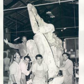 Premises - Branches - Canberra - RBA - Sculpture - Progress on 'Maquette' (copy a) - May 1967