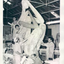 Premises - Branches - Canberra - RBA - Sculpture - Progress on Maquette (copy g) - May 1967