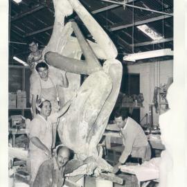 Premises - Branches - Canberra - RBA - Sculpture - Progress on Maquette (copy e) - May 1967
