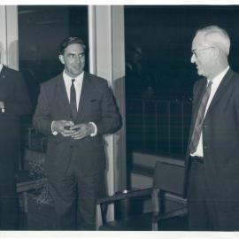 Staff - Social Functions Head Office  - Roger Northam's Farewell - Bill Flynn, Roger Northam, Jock Phillips - August 1967