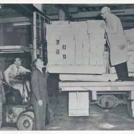 The Bank at Work - Services Department - Stores Section - 1st Stationery Delivery - June 1960