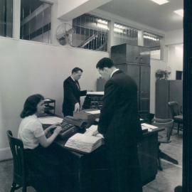 The Bank at Work - Head Office - Banking Department, Anne Stewart, Barry Jones & John Bynes - 1960-1964