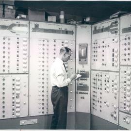 Head Office - 65 Martin Place - Interior of Premises 1964-65 - Plant Control Room (copy b) - c.1964