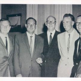 Staff - Sport, Hobbies, Culture - Head Office - 1st Interbank Golf Tournament Team since Separation - W Honey, G Sceats, M Parker, A Read, M Diamond, N Conn, R Sefton - 1960