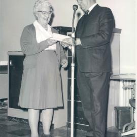 Staff - Miss Dorrie Melrose retires - 10 July 1969