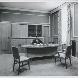 The Bank at Work - Branches - Adelaide - Mr EE Chittendon, Manager for South Australia at his desk - 27 April 1960