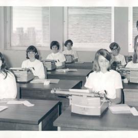 Staff Training Typing Course for Girls - February 1968