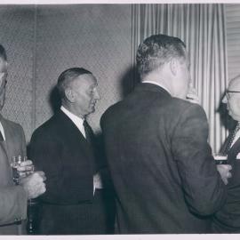 WP Eskdale and C. McGrouther on the occasion of HW Reeves' retirement - 28 December 1956